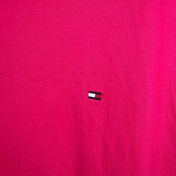 Tommy Hilfiger Shirt Men XXXL Pink Nantucket Short Sleeve 100% Cotton Minimal - Picture 5 of 7